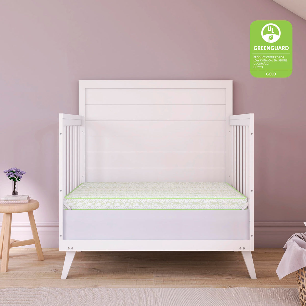 2-in-1 Mini Crib Mattress, Dual-Sided Waterproof M7279