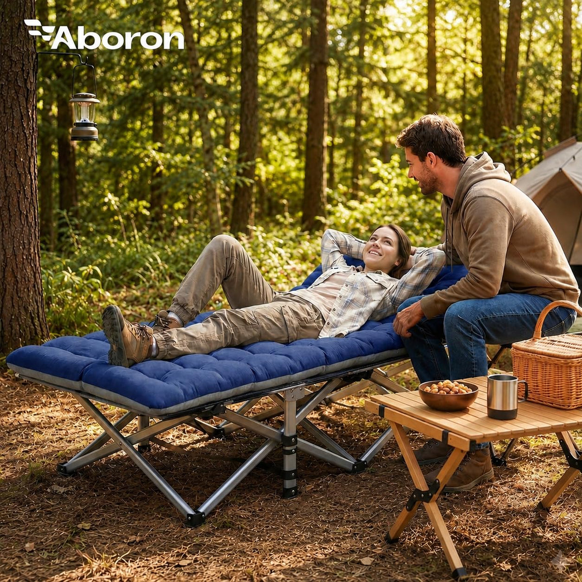 Camping Cot with Mattress D524332