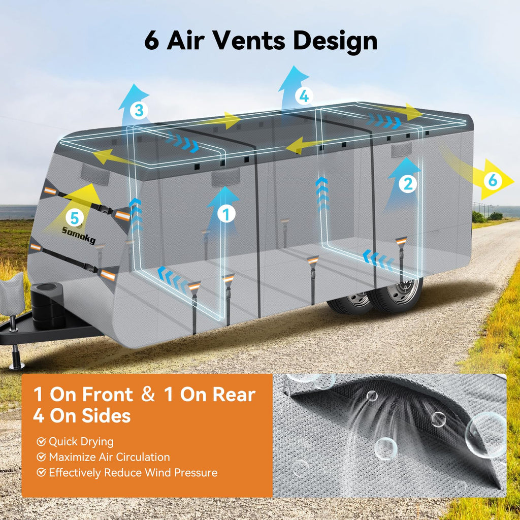 14-16 FT Heavy Duty 8-Layer Camper Cover A154