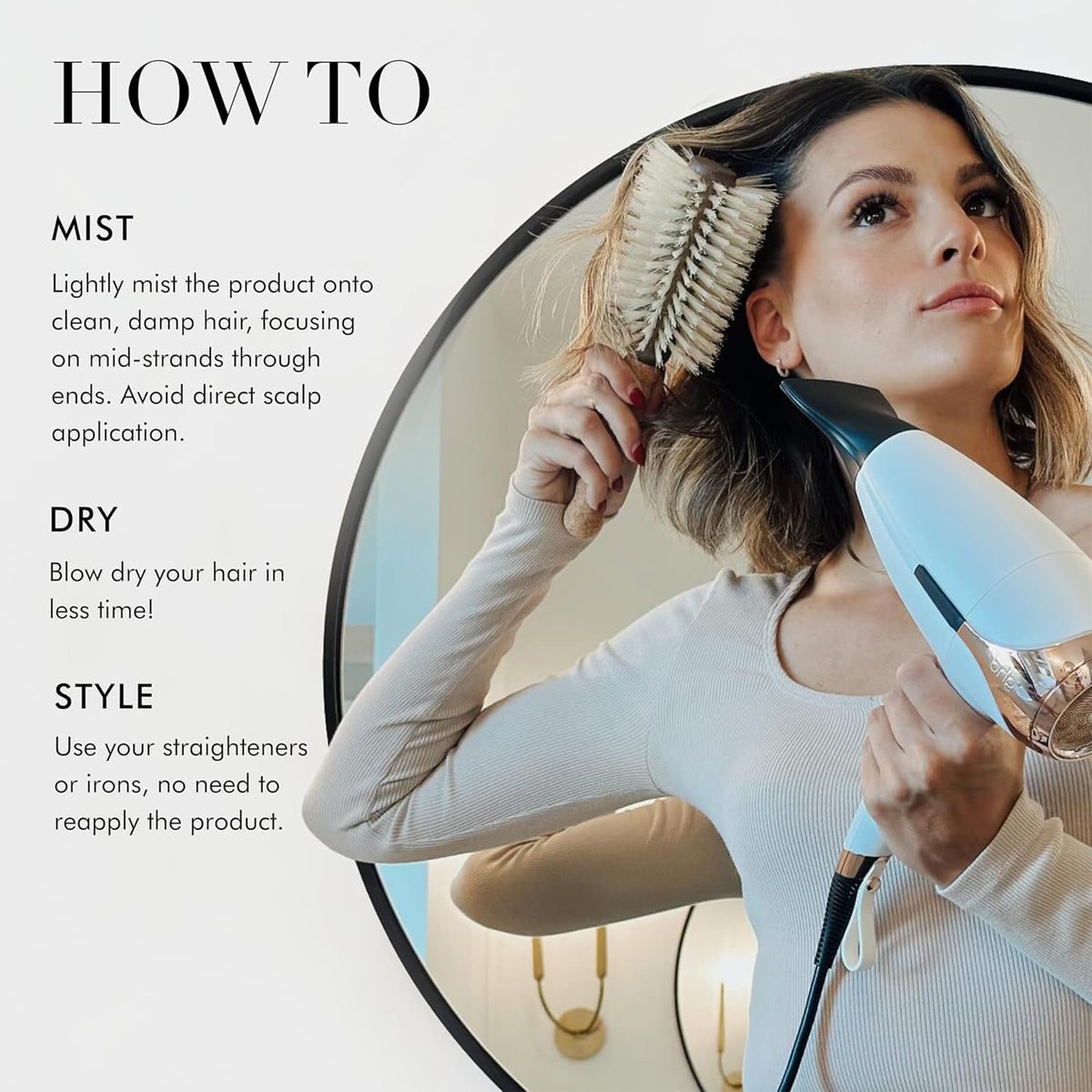 Blow Dry Spray with Heat Protection and Frizz Control 4 fl oz C903075