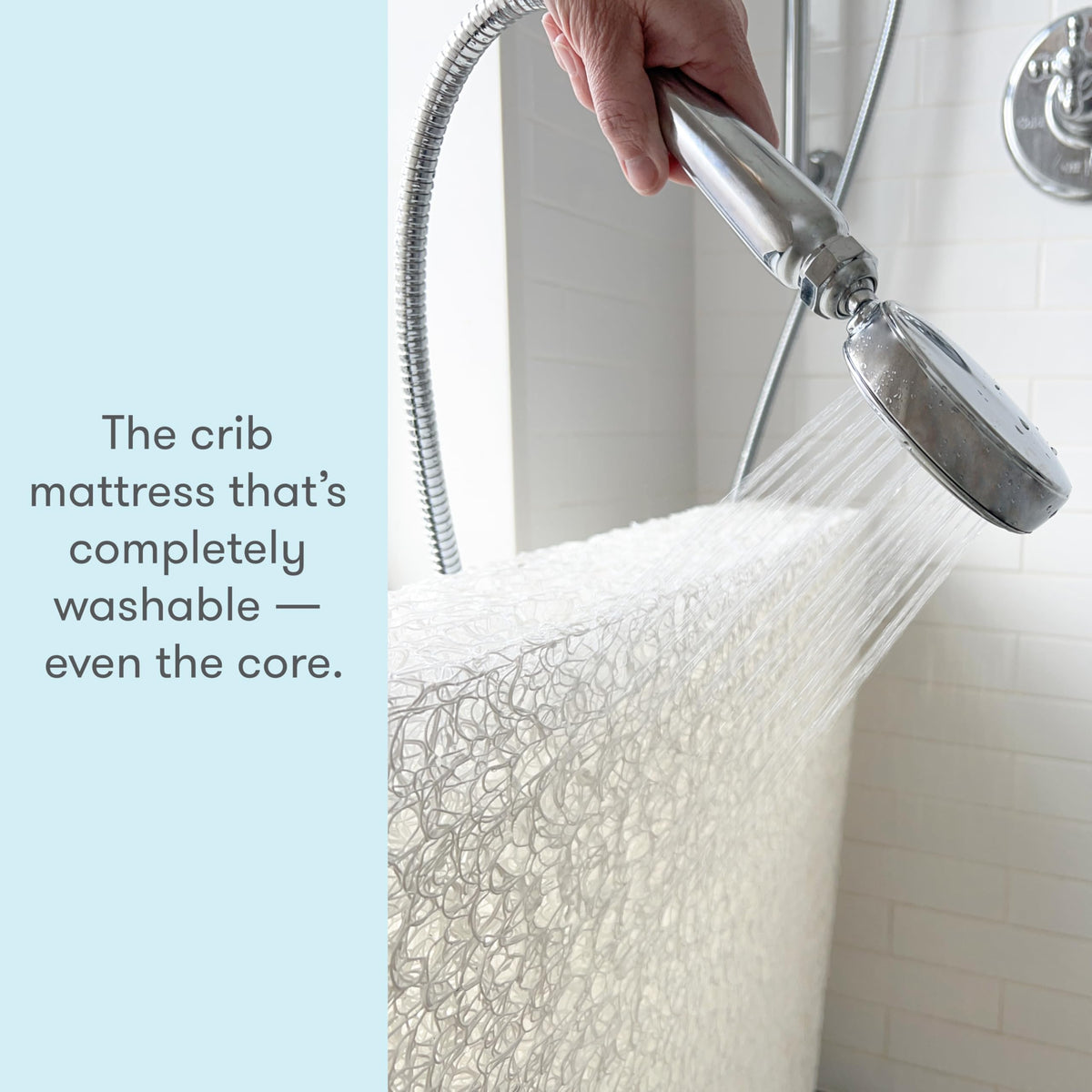 White Waterproof Crib Mattress M299401