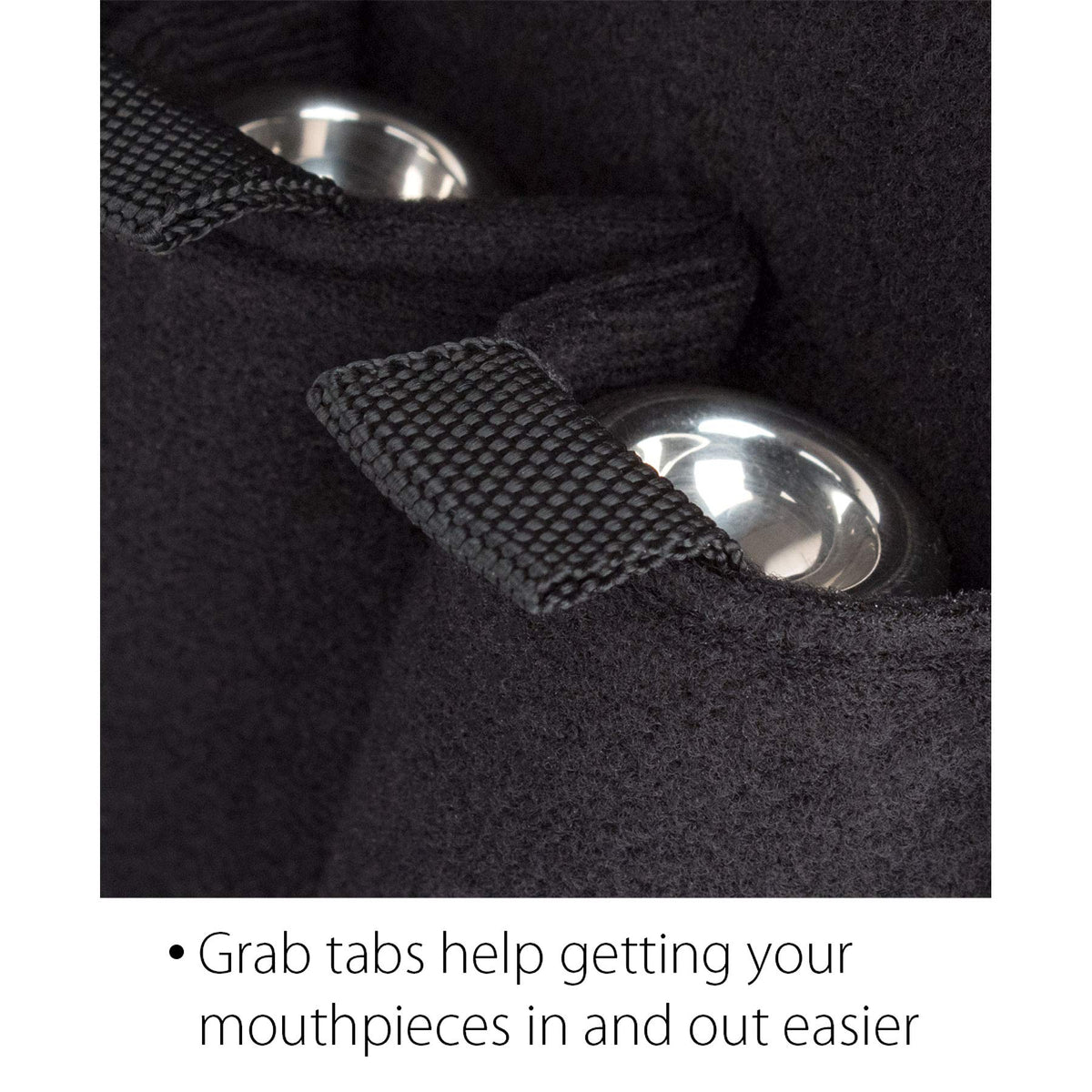 Nylon Trumpet Mouthpiece Pouch with Zipper Closure D274161