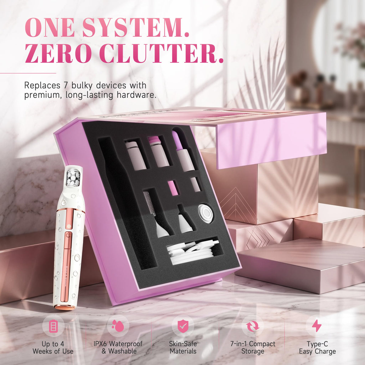 7-in-1 Facial Hair Remover E861
