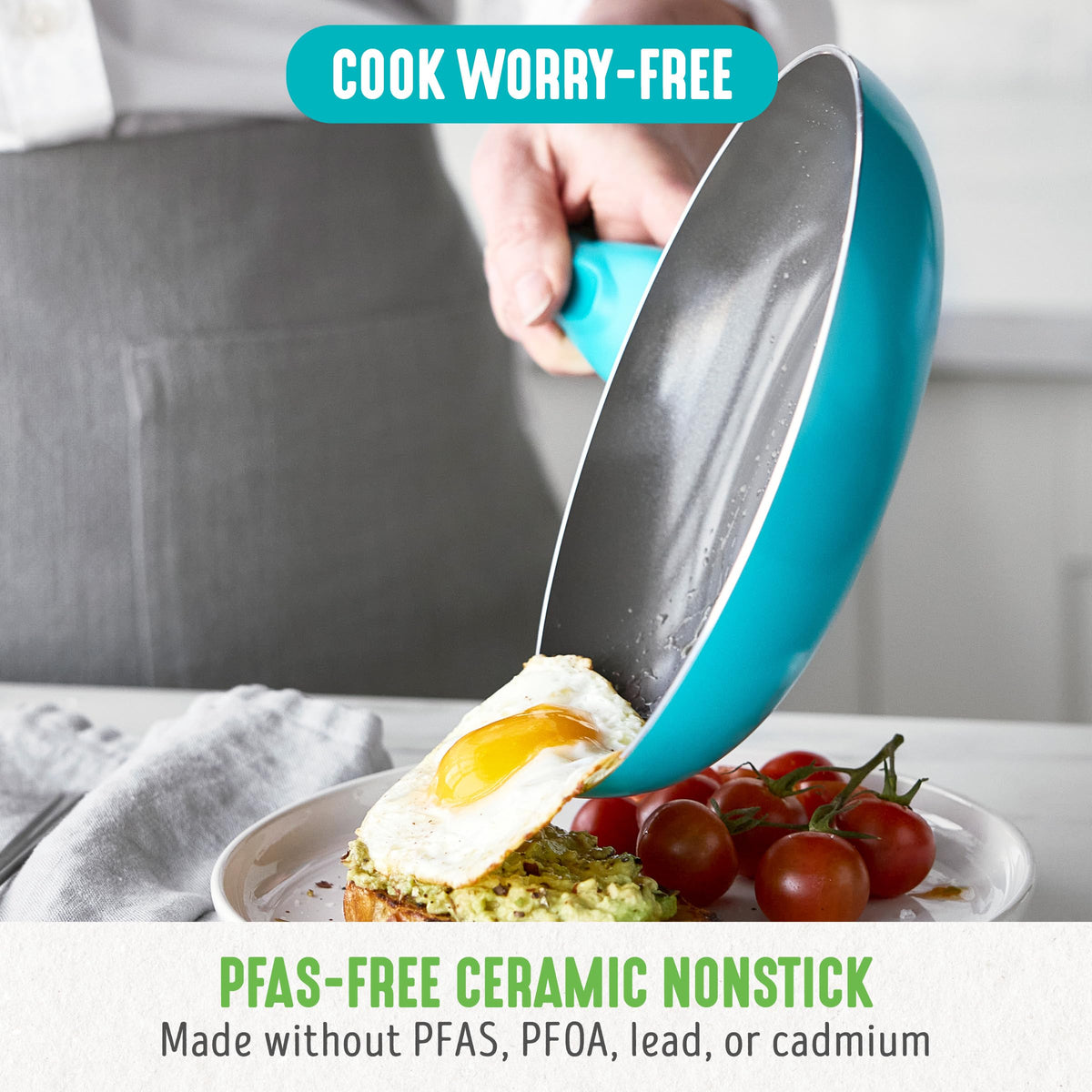12 Piece Ceramic Nonstick Cookware Set T3068