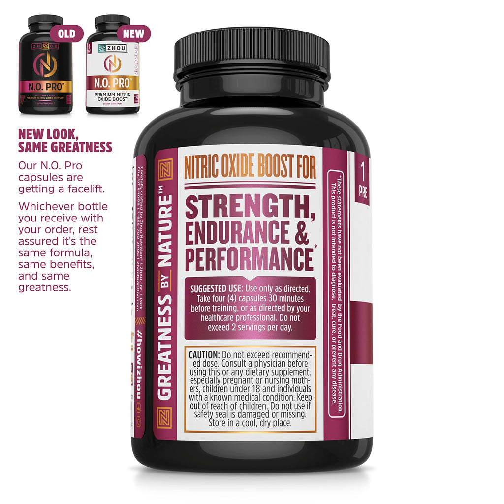Nitric Oxide Supplement with Beet Root & L Arginine, 120 Veggie Capsules M613