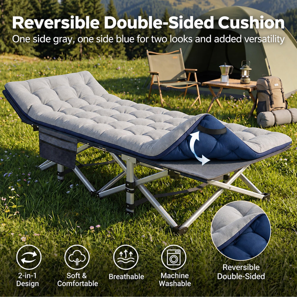 Camping Cot with Mattress D524332