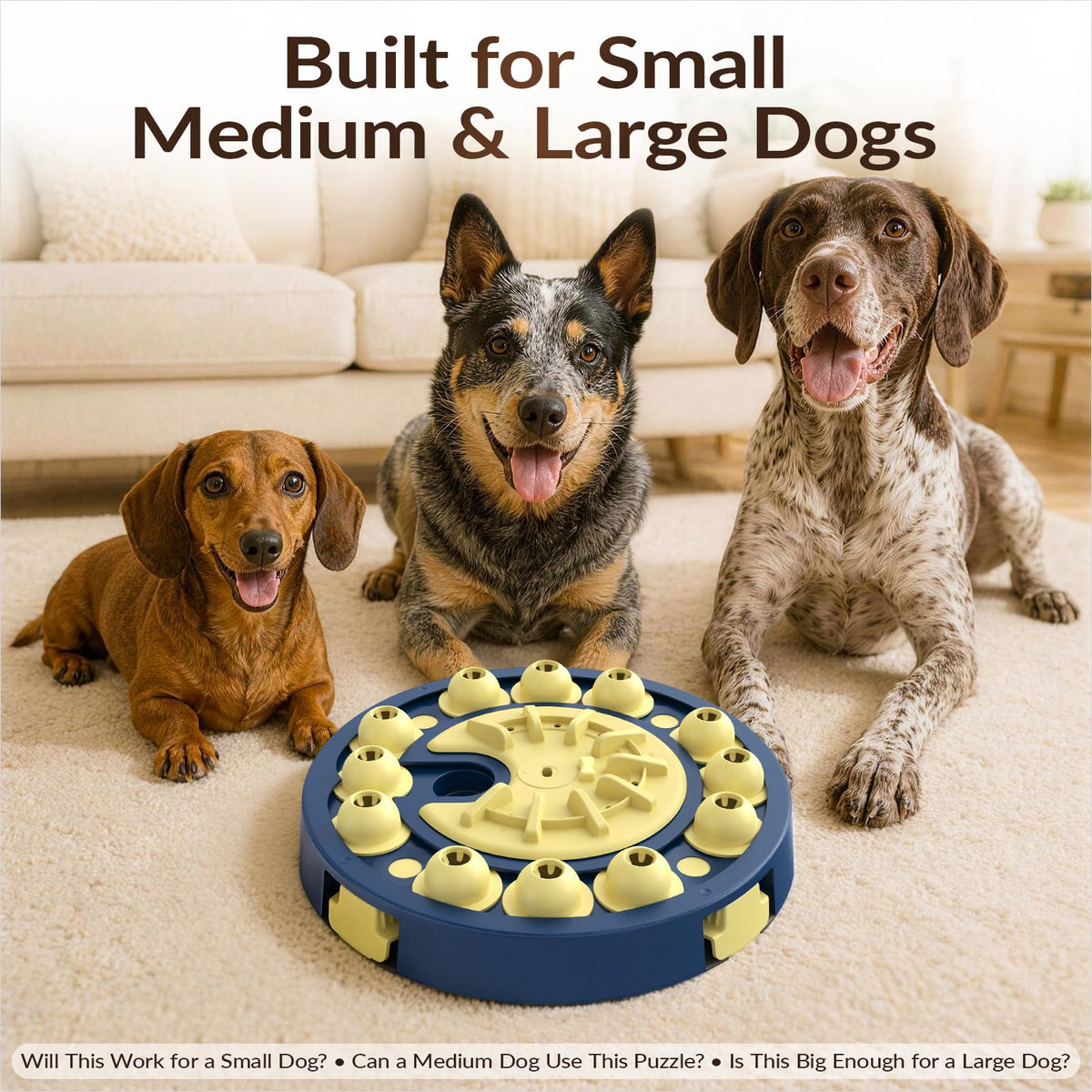 Large 3 Levels Dog Puzzle Toy U56133
