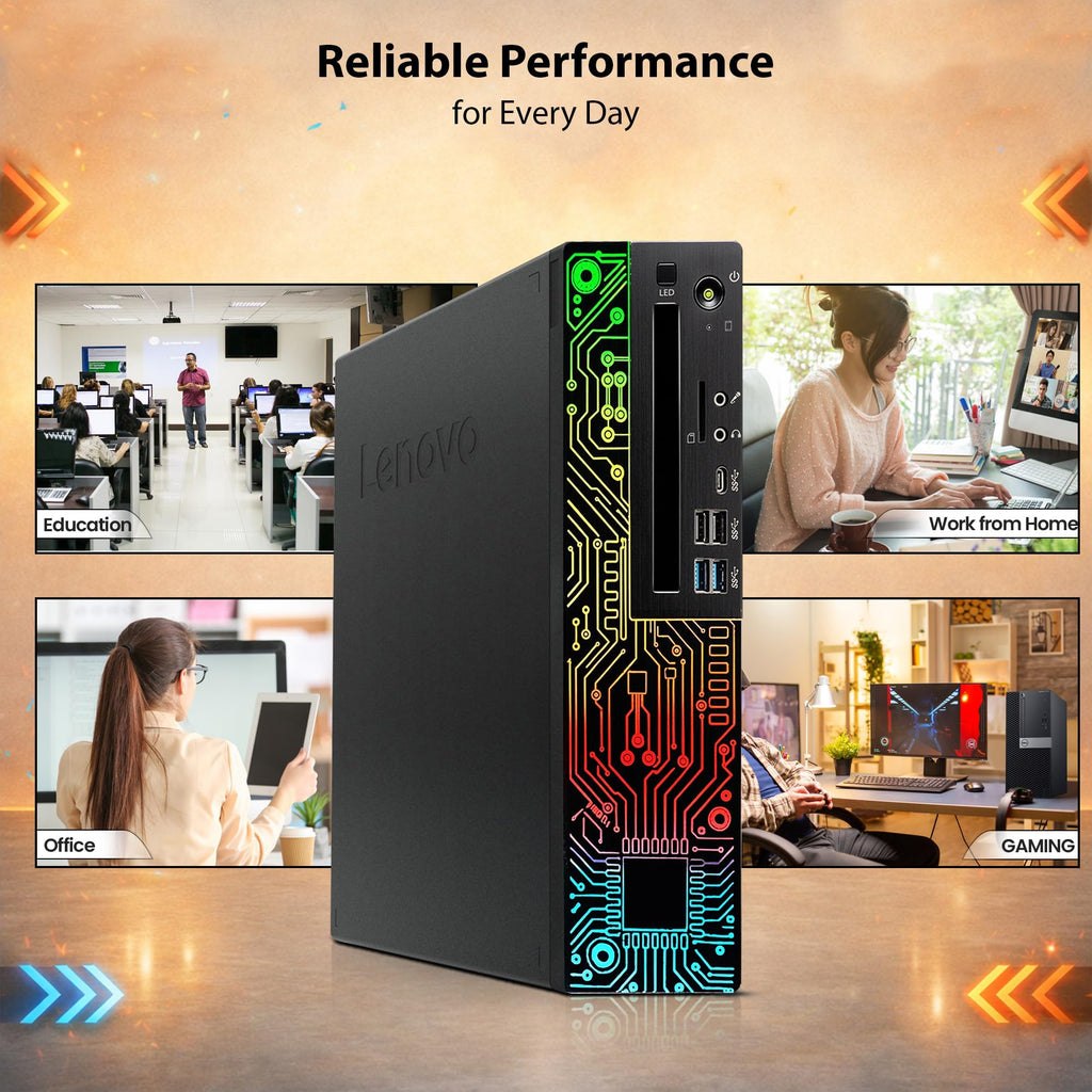 RGB Desktop PC Intel Core i5-8500 16GB DDR4 RAM 256GB SSD 500GB HDD GeForce GT 1030 D442794