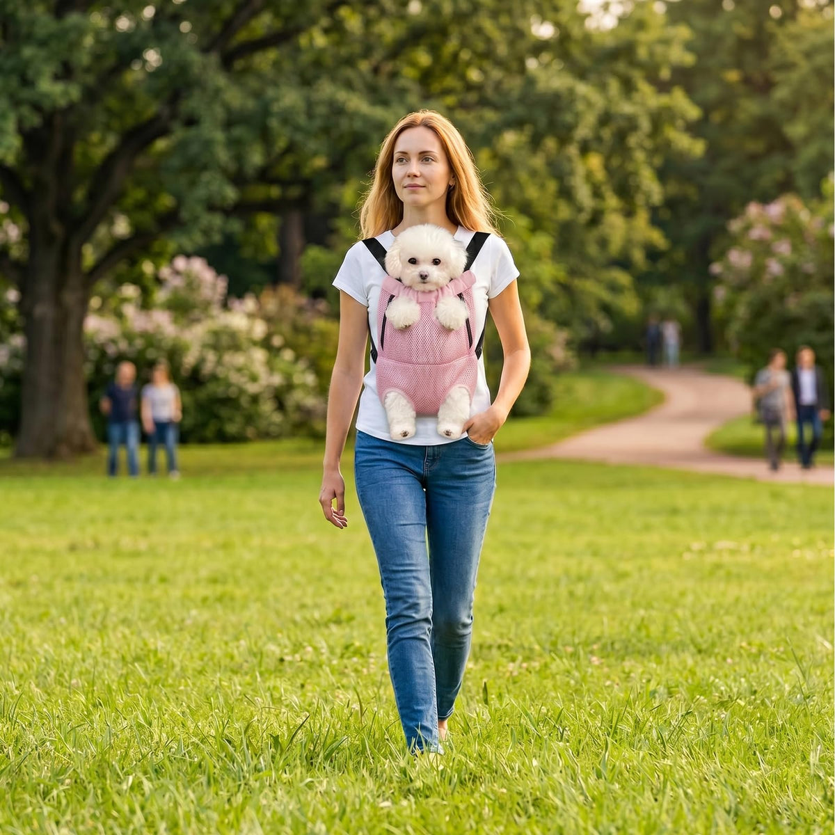 Dog Carrier Backpack Adjustable Pet Travel Bag H4101