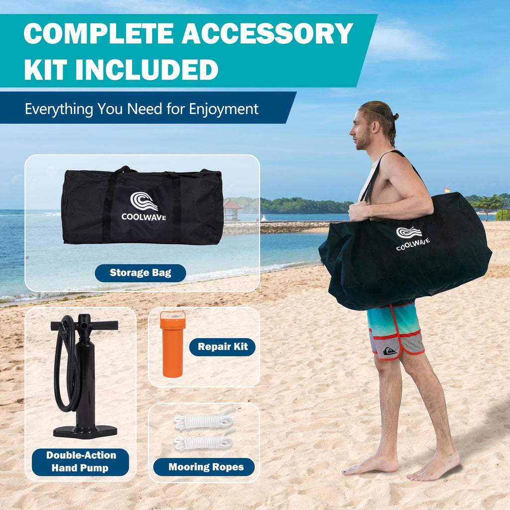 Inflatable Water Hammock Floating Dock with Cup Holders D72109