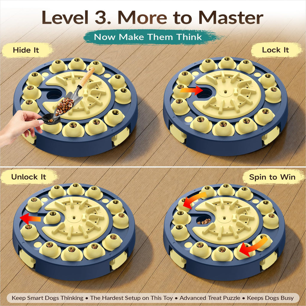 Large 3 Levels Dog Puzzle Toy U56133