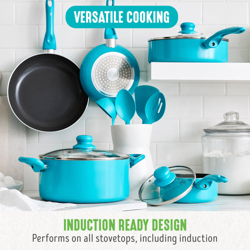 12 Piece Ceramic Nonstick Cookware Set T3068