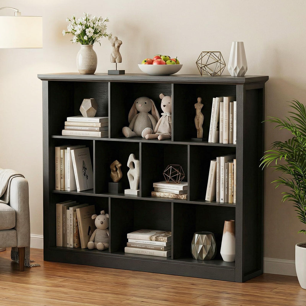 Black Cube Storage Shelf T326
