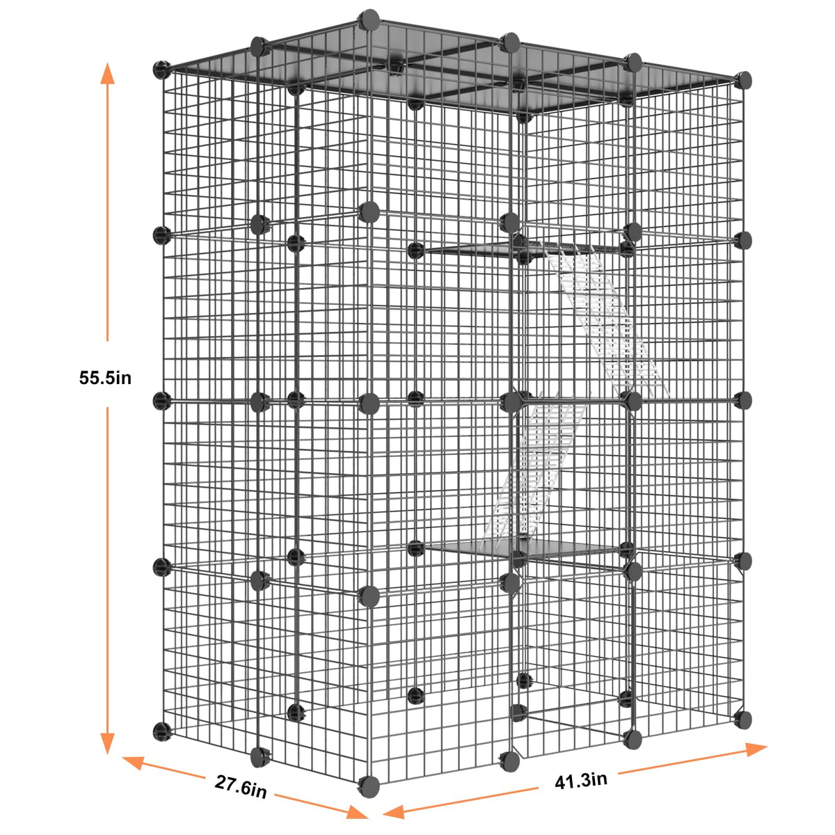 Large Detachable Metal Wire Cat Enclosure X9454