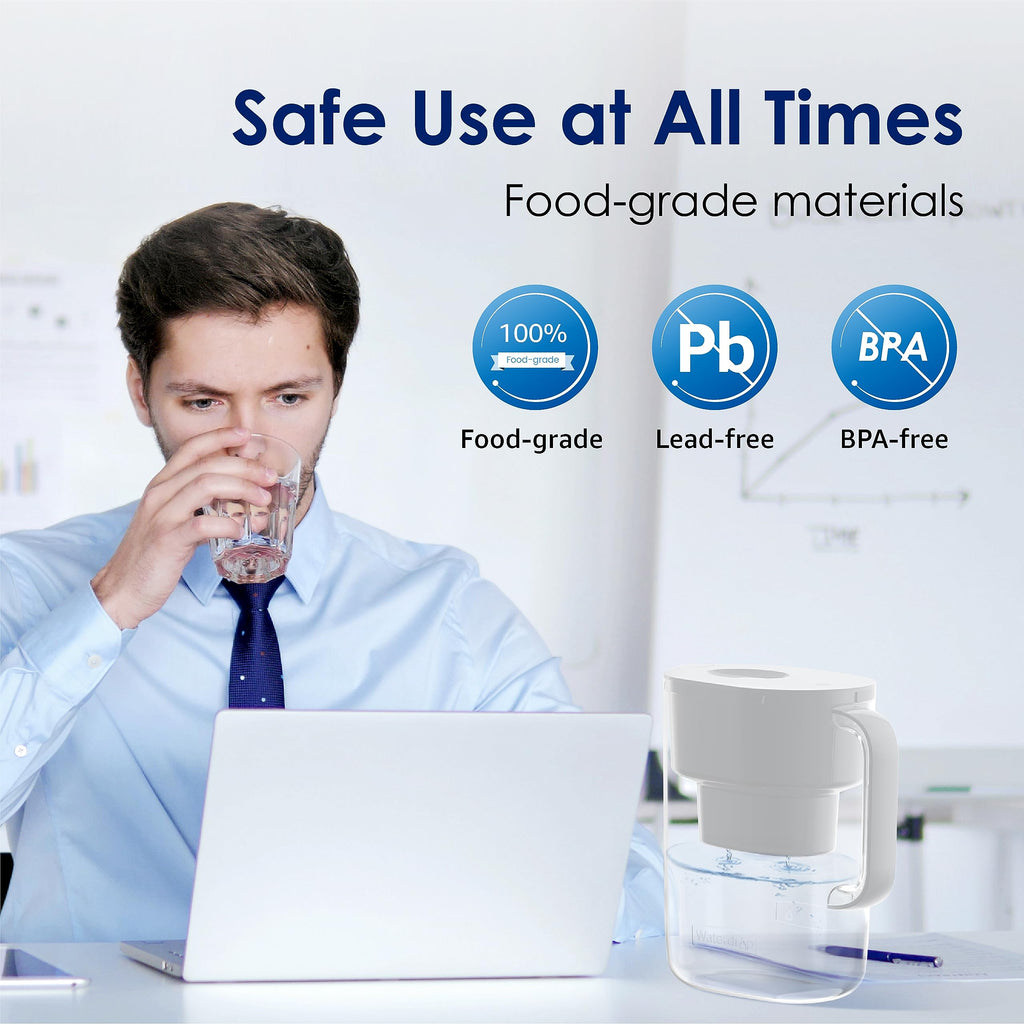 White 10-Cup Water Filter Pitcher L621745