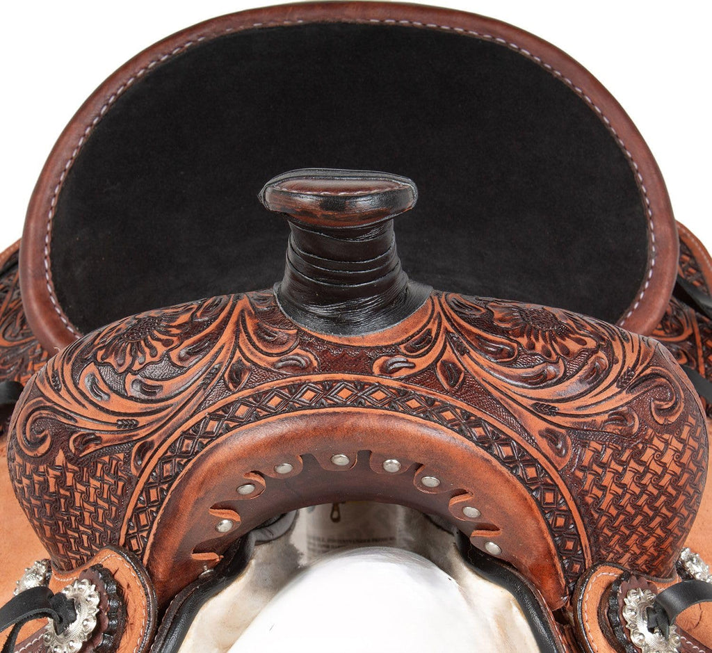Leather Horse Saddle Set with Tack & Stirrups H169866
