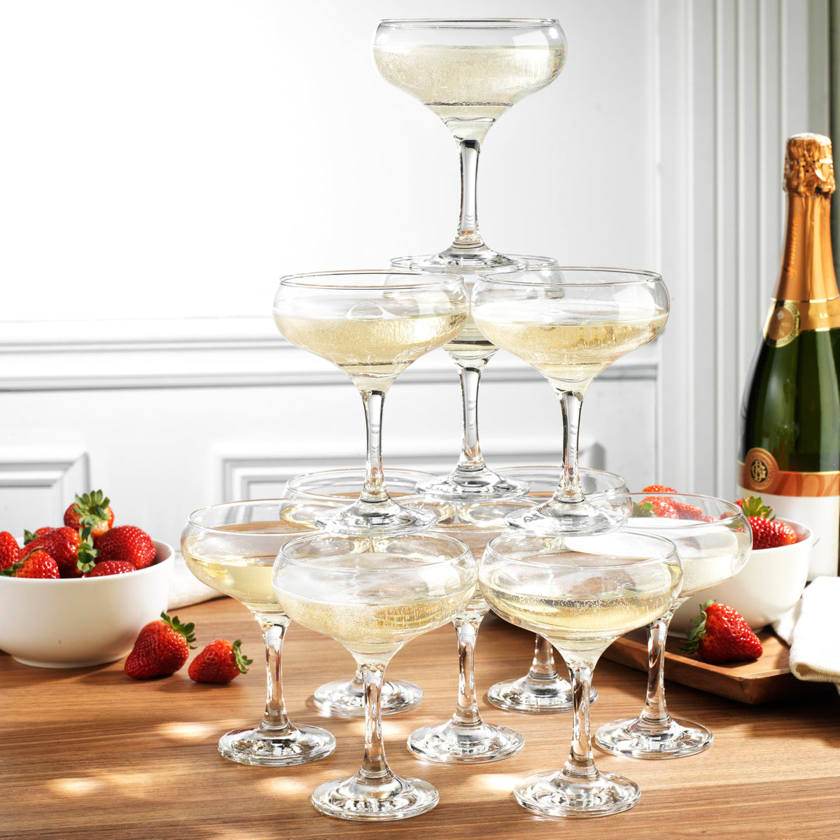 9.5 oz Coupe Cocktail Glasses Set 6 Pcs T812103