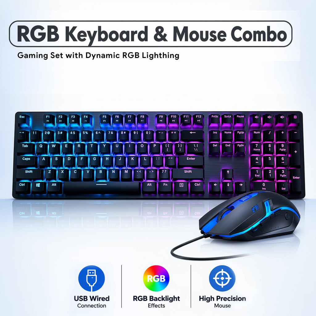 RGB Desktop PC Intel Core i5-8500 16GB DDR4 RAM 256GB SSD 500GB HDD GeForce GT 1030 D442794
