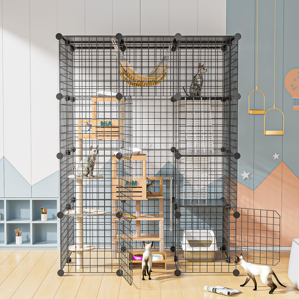 Large Detachable Metal Wire Cat Enclosure X9454