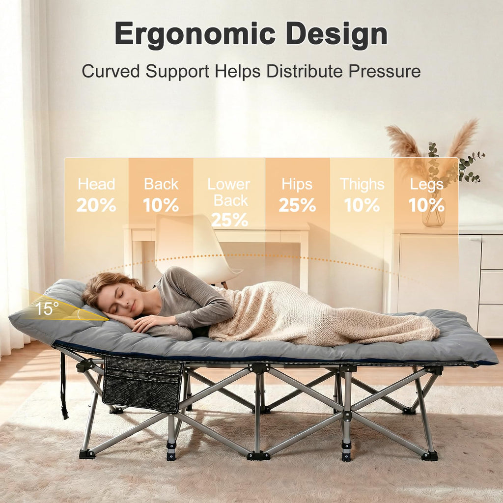 Camping Cot with Mattress D524332