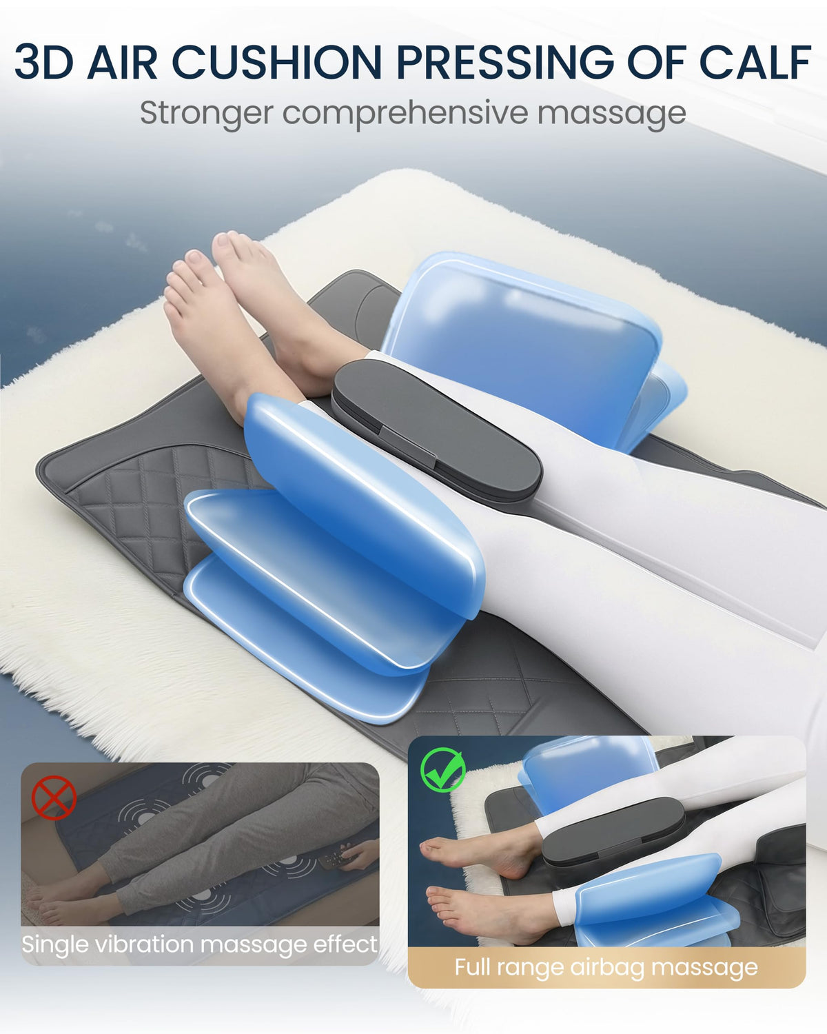 Full Body Massage Mat with Heat, Adjustable Lumbar Traction, Detachable Neck Shiatsu Roller, Airbag Compression, Vibration Massage Pad I47333