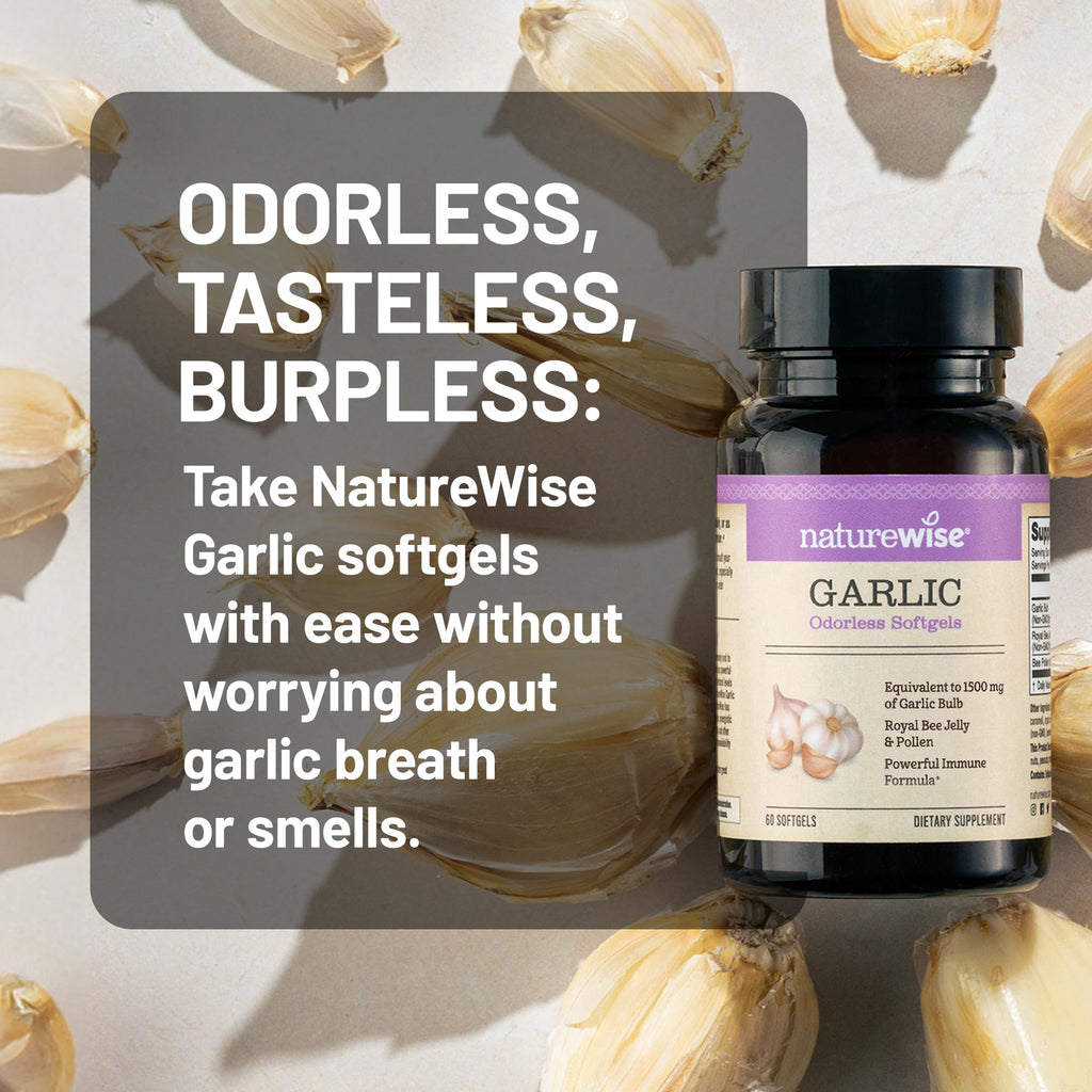 Odorless Garlic Softgels with Royal Jelly & Pollen S1005