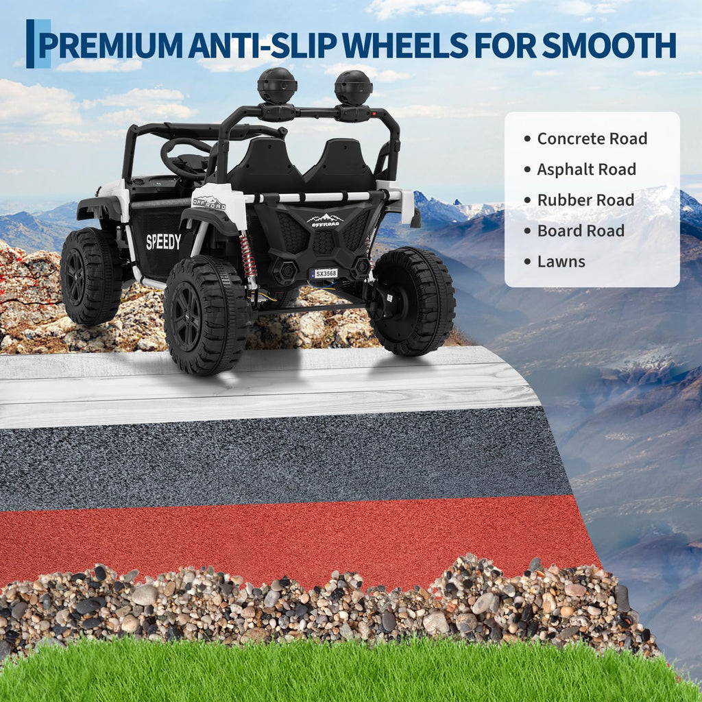 24V 4WD Electric Car 2 Seater UTV with Remote Control Y483031