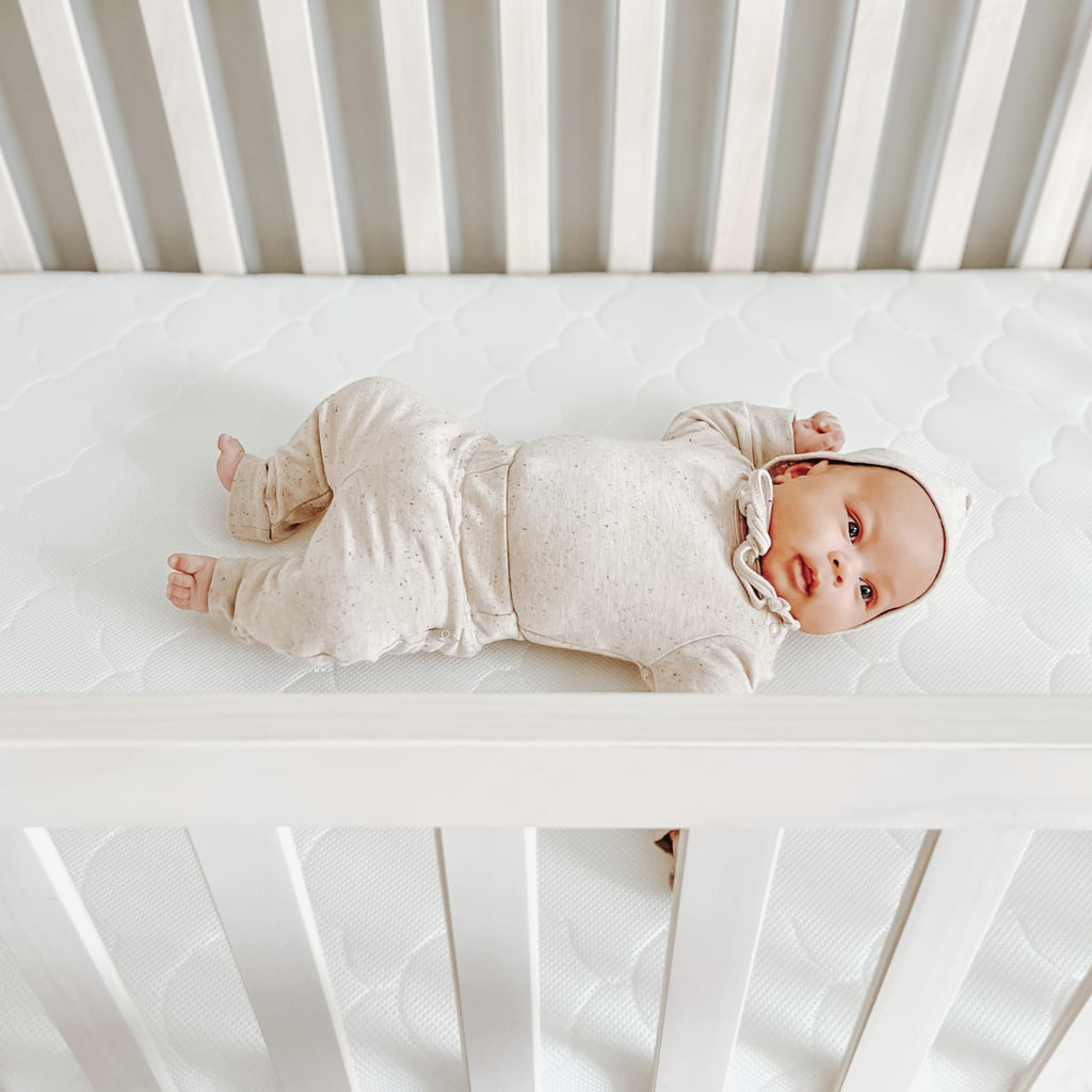 White Waterproof Crib Mattress M299401