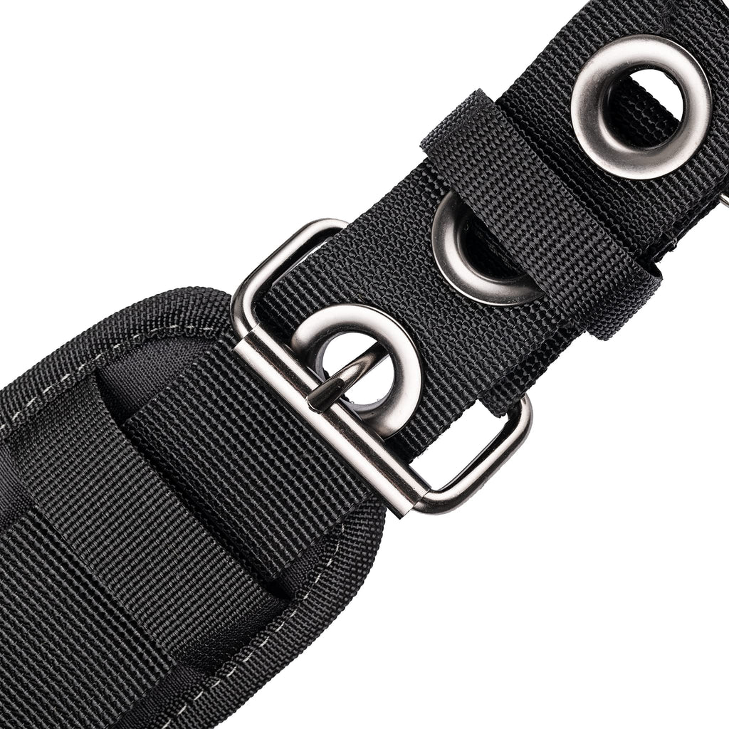 Black 1680 Denier Poly Carpenter’s Tool Belt with Suspenders N635116