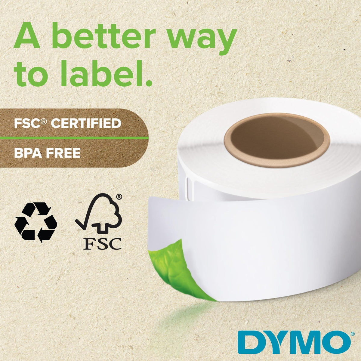 Large Shipping Labels for LabelWriter Printers, 6 Rolls of 300 Y324