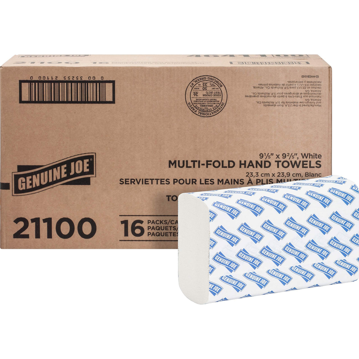Multifold Hand Towels 1-Ply White 250/Pack I7039