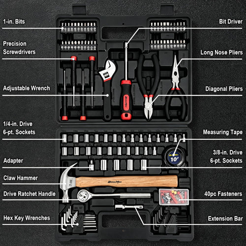 156-Piece Tool Kit with Storage Case W5731