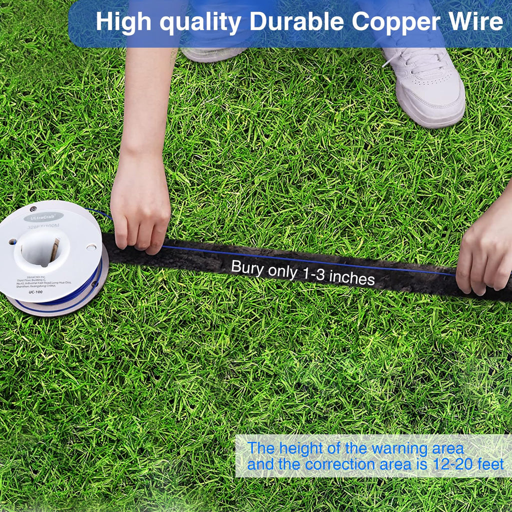 In-Ground Electric Dog Fence System with Waterproof Training Collar V957615
